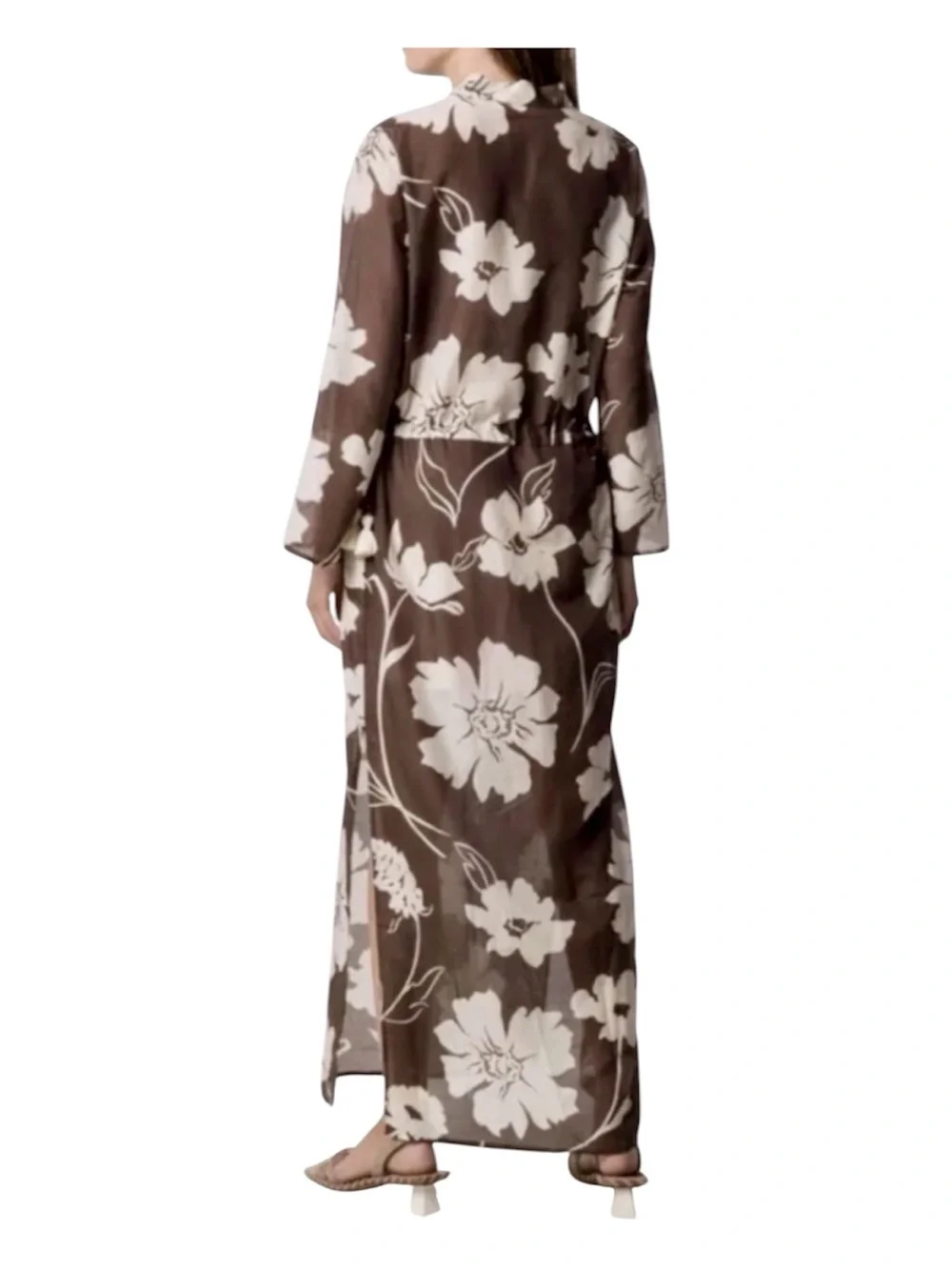 NWT Tory Burch Daisy Caftan in 🟤 ⚪️ Size Large